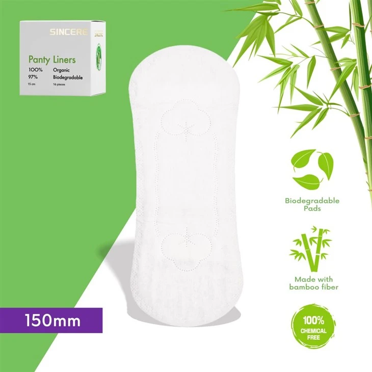 Biodegradable Organic Panty Liners